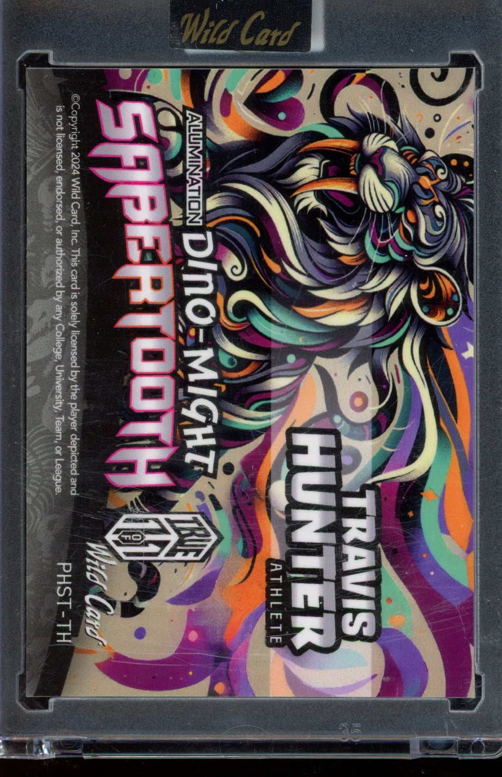 2024 Wild Card Travis Hunter Dino-Might Sabertooth 1/1