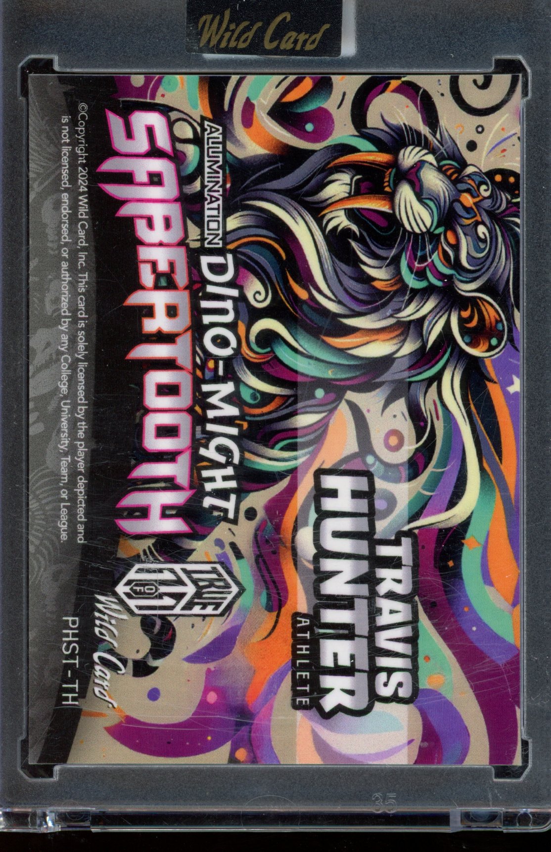 2024 Wild Card Travis Hunter Dino-Might Sabertooth 1/1