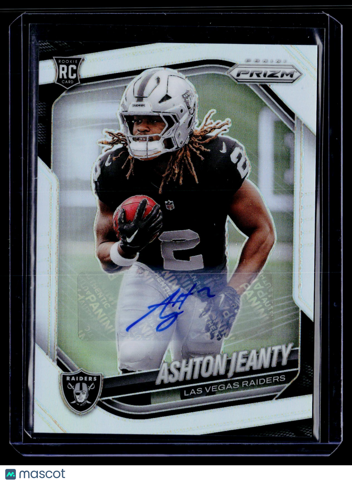 2025 Prizm Ashton Jeanty Rookie Silver Prizm Auto RC