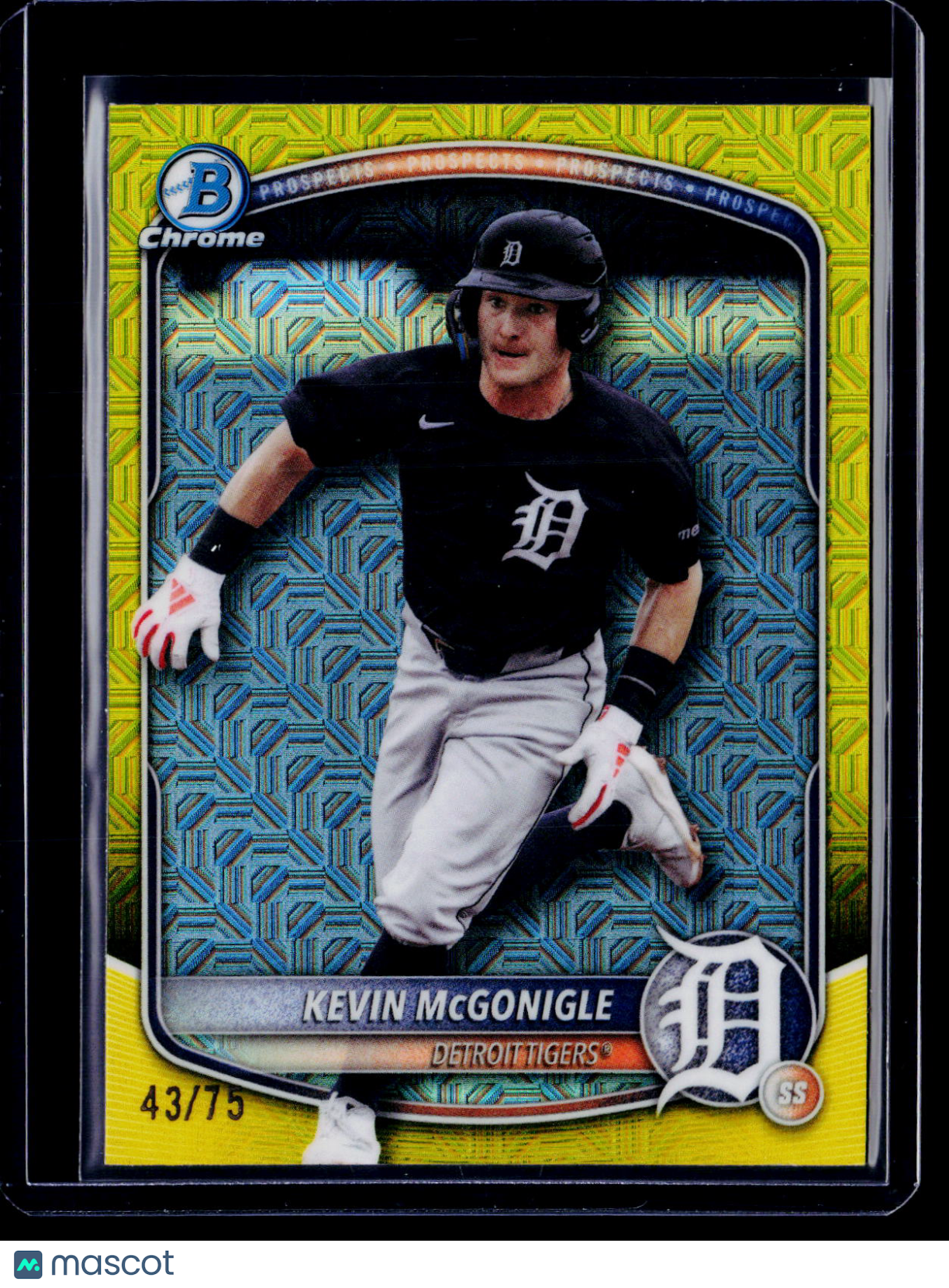 2025 Bowman Draft Mega Box Kevin McGonigle Yellow 43/75