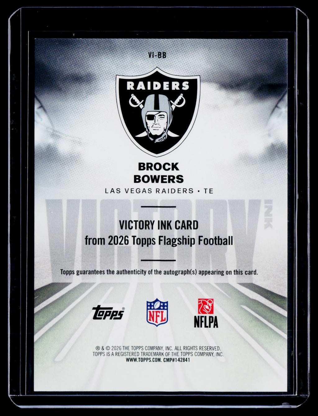 2026 Topps Flagship Brock Bowers Victory Auto
