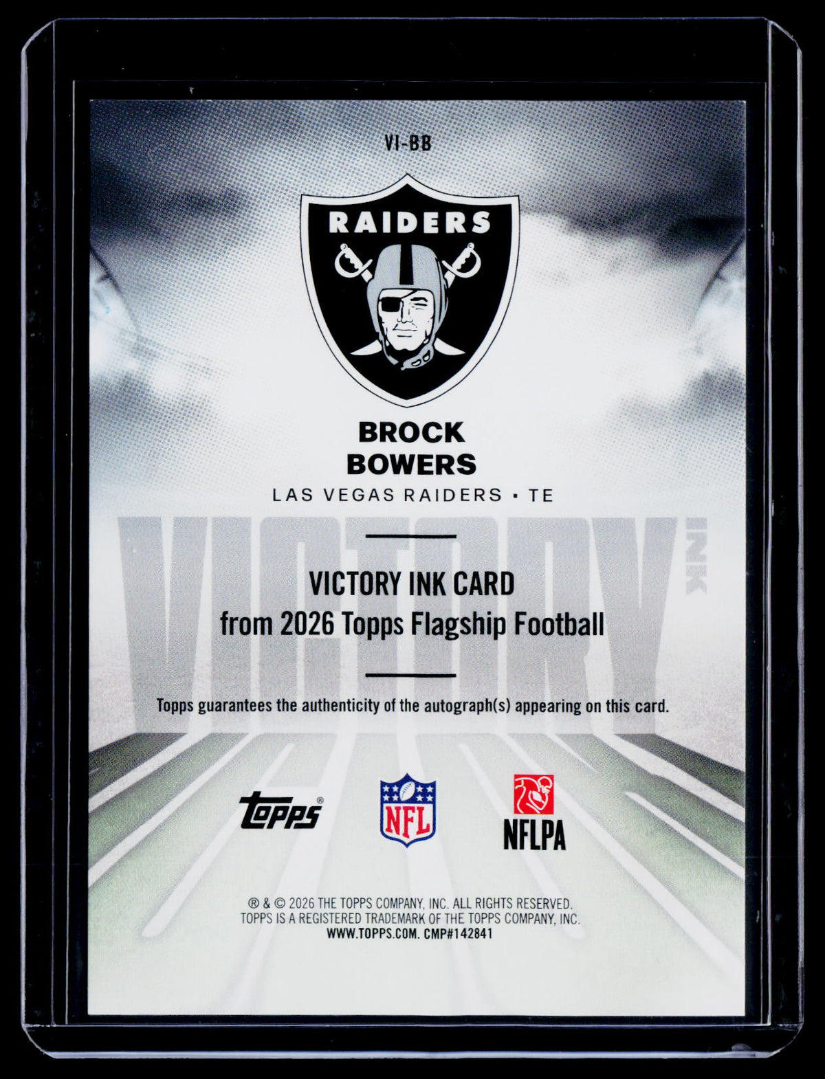 2026 Topps Flagship Brock Bowers Victory Auto