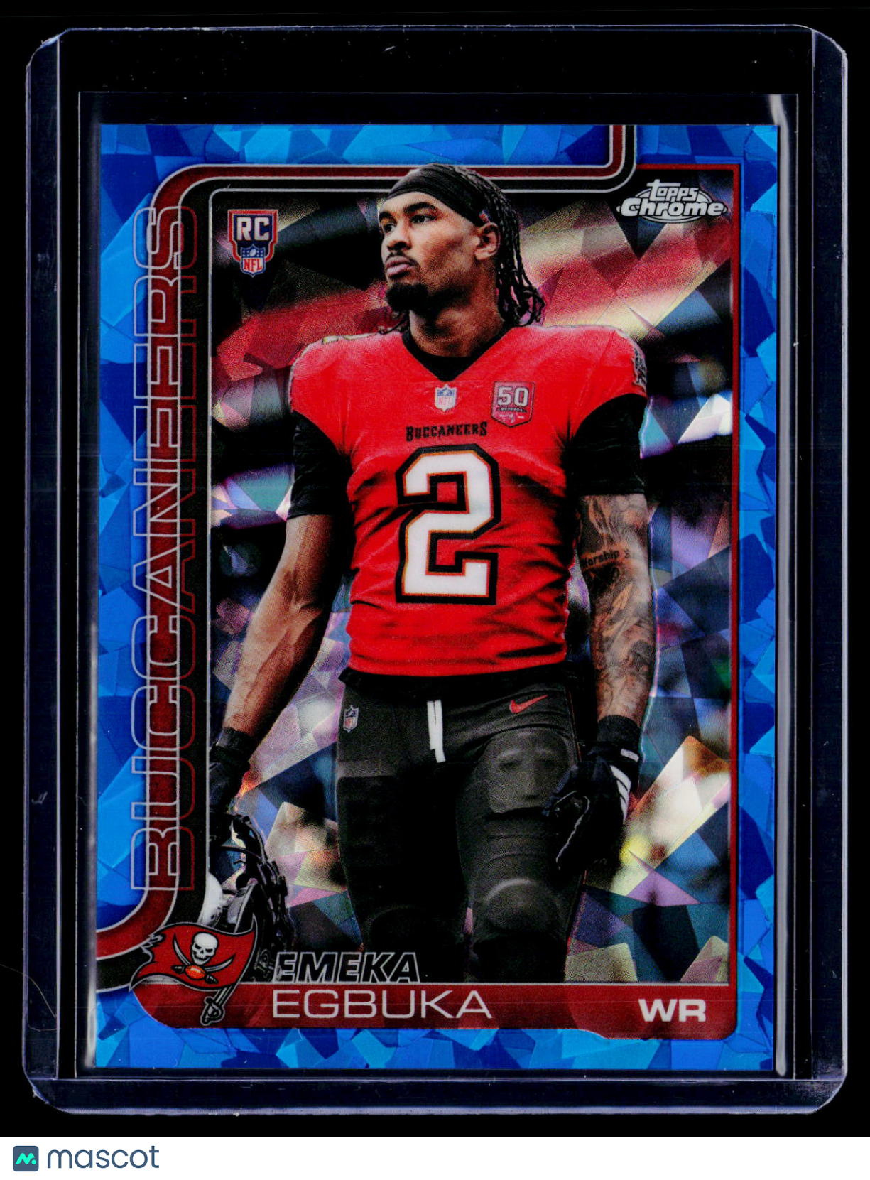 2025 Topps Chrome Sapphire Emeka Egbuka Rookie Image Variation RC