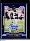 2021 Playbook Patrick Surtain II Blue Signatures /25