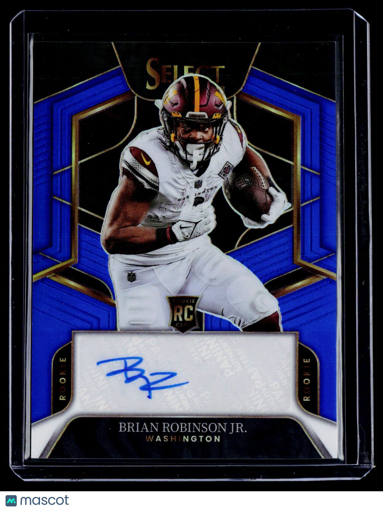 2022 Select Brian Robinson Jr. Rookie Blue Auto 4/75 RC