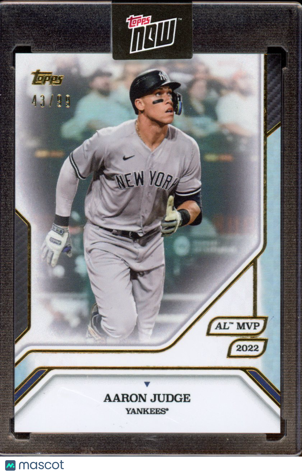 2025 Topps Now MVP Aaron Judge 43/99