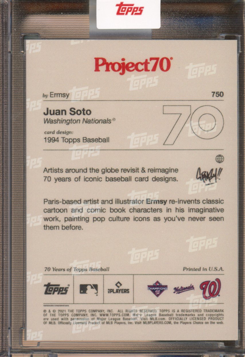 2021 Topps Project 70 Juan Soto Ermsy 750