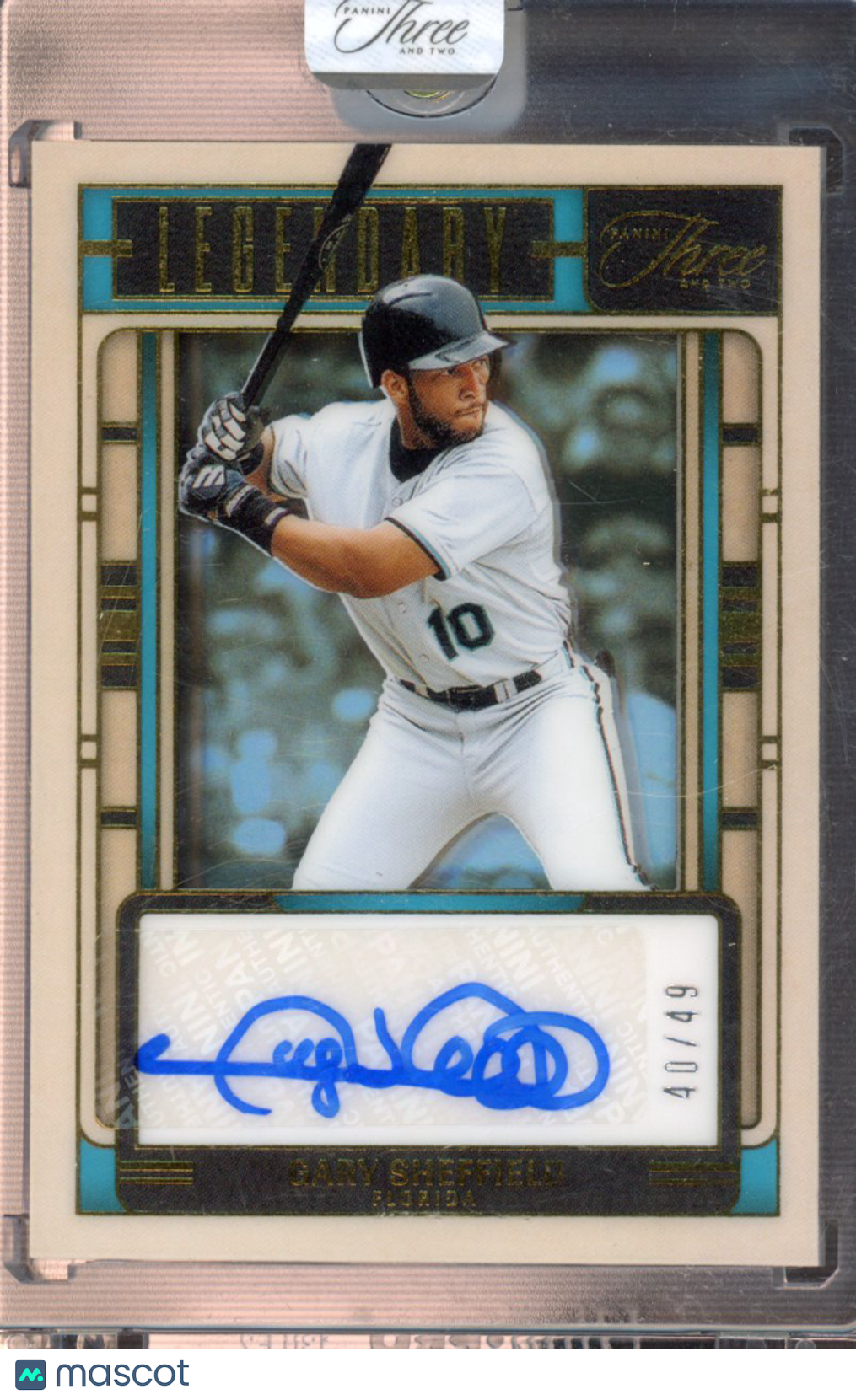 2025 Panini Three and Two Baseball Gary sheffield Legendary Auto /49