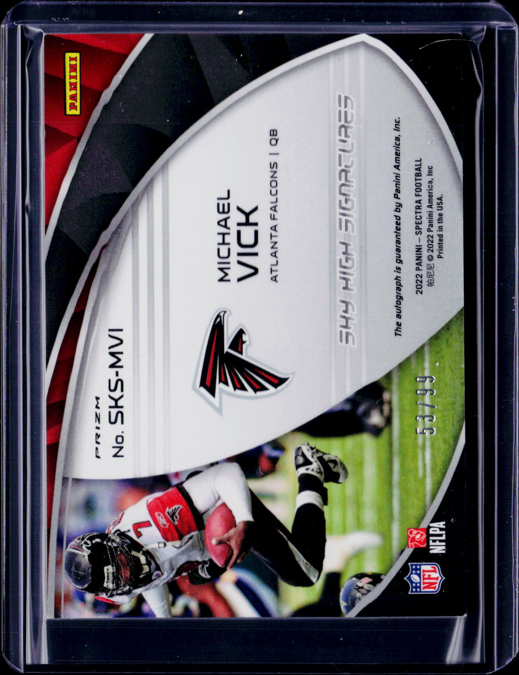 2022 Spectra Michael Vick Sky High Signatures /99