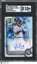 2022 Bowman Chrome Oswaldo Cabrera Refractor Auto 320/499 SGC 10 Auto 10