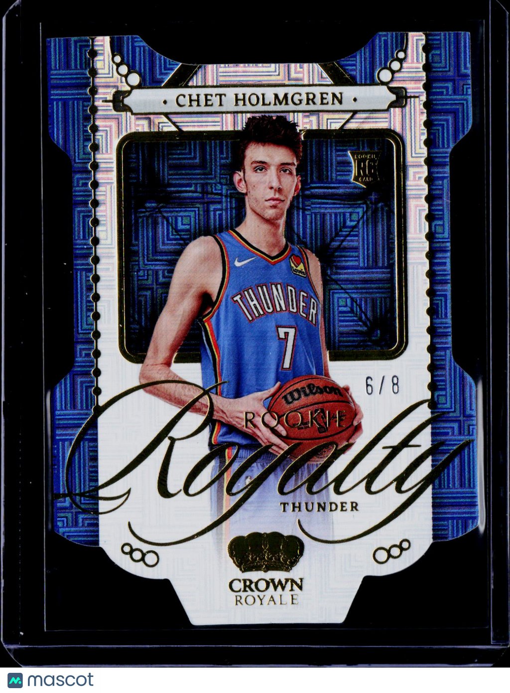 2022-23 Panini Crown Royale Chet Holmgren Rookie Royalty Asia Gold 6/8 RC