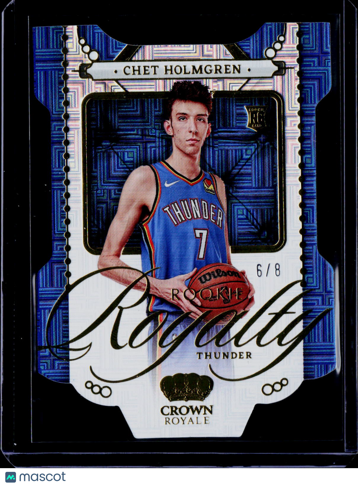 2022-23 Panini Crown Royale Chet Holmgren Rookie Royalty Asia Gold 6/8 RC