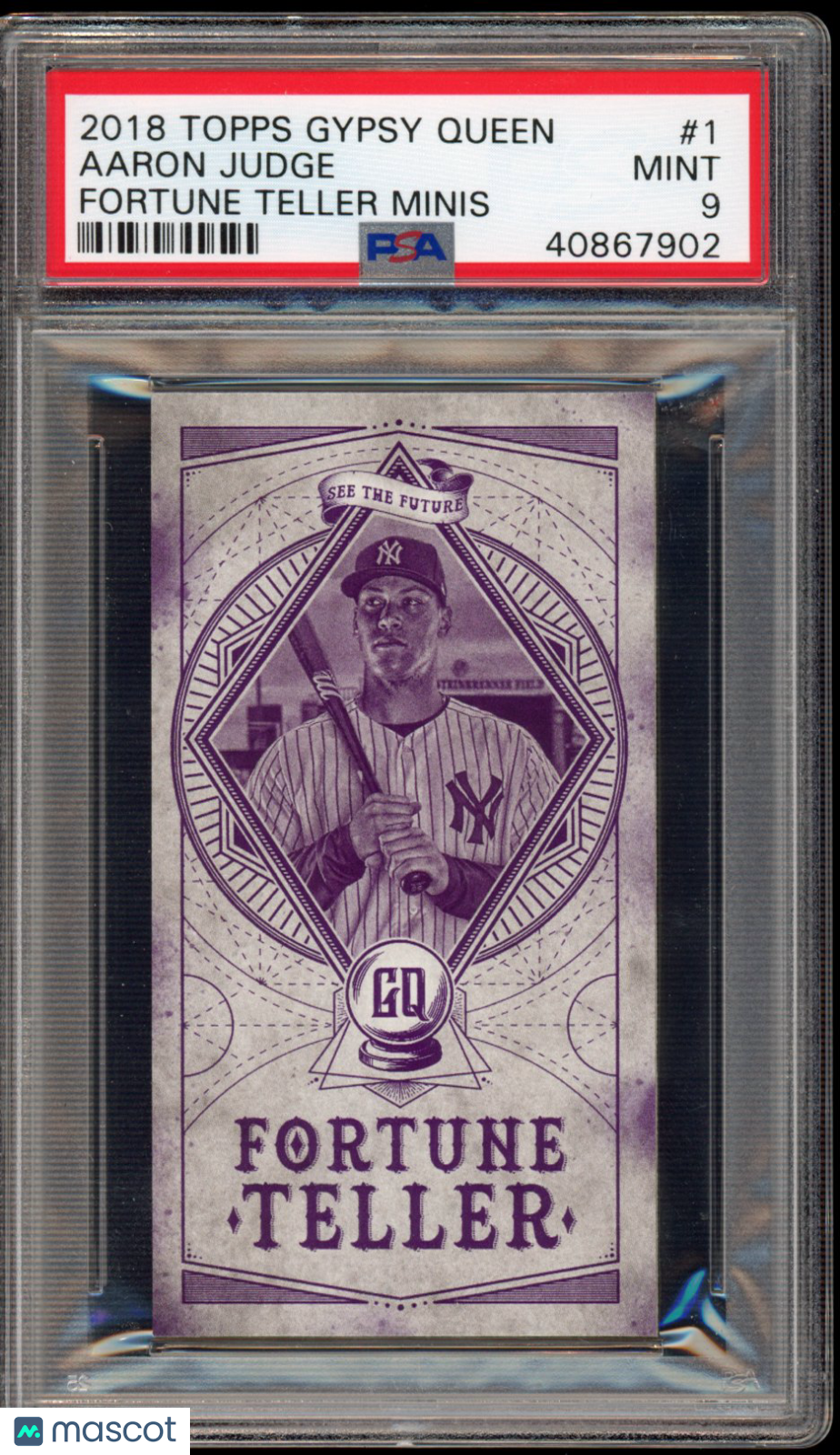 2018 Topps Gypsy Queen Aaron Judge Fortune Teller Minis PSA 9
