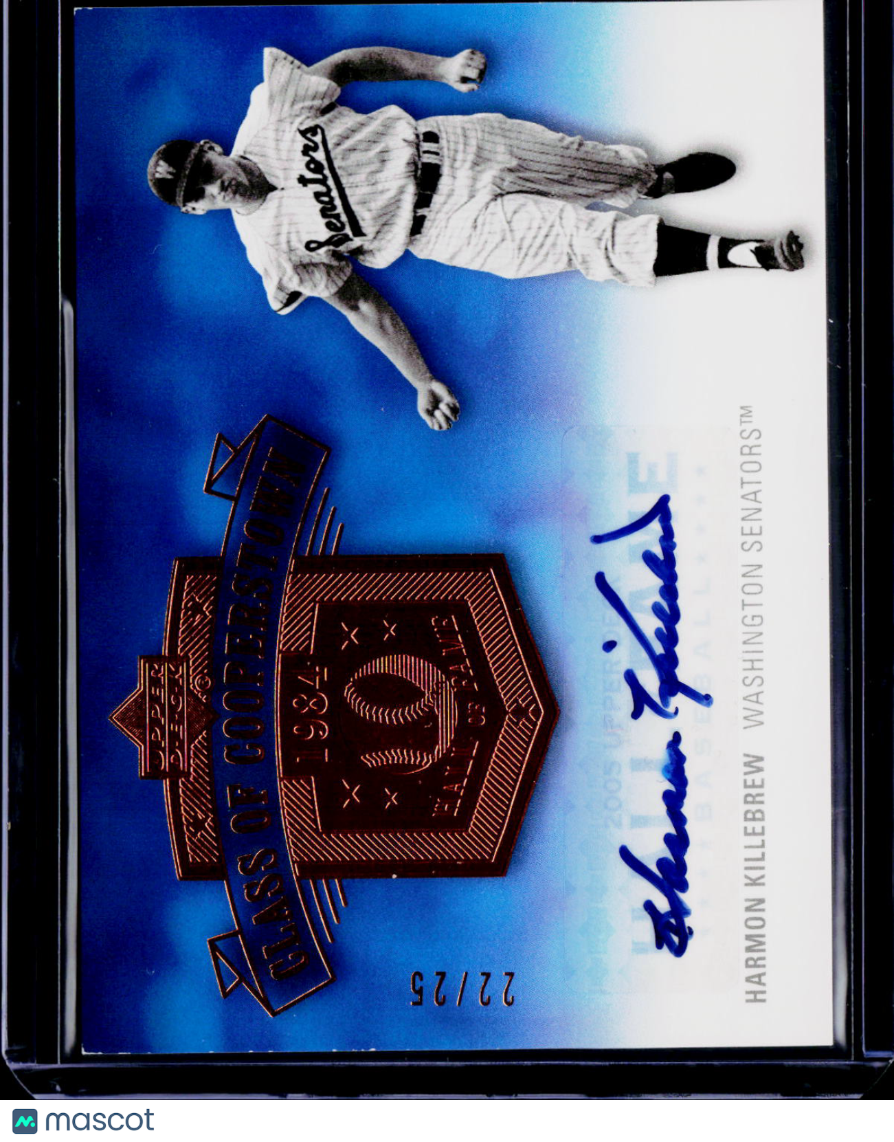 2005 Upper Deck Harmon Killebrew Class of Cooperstown Auto 22/25