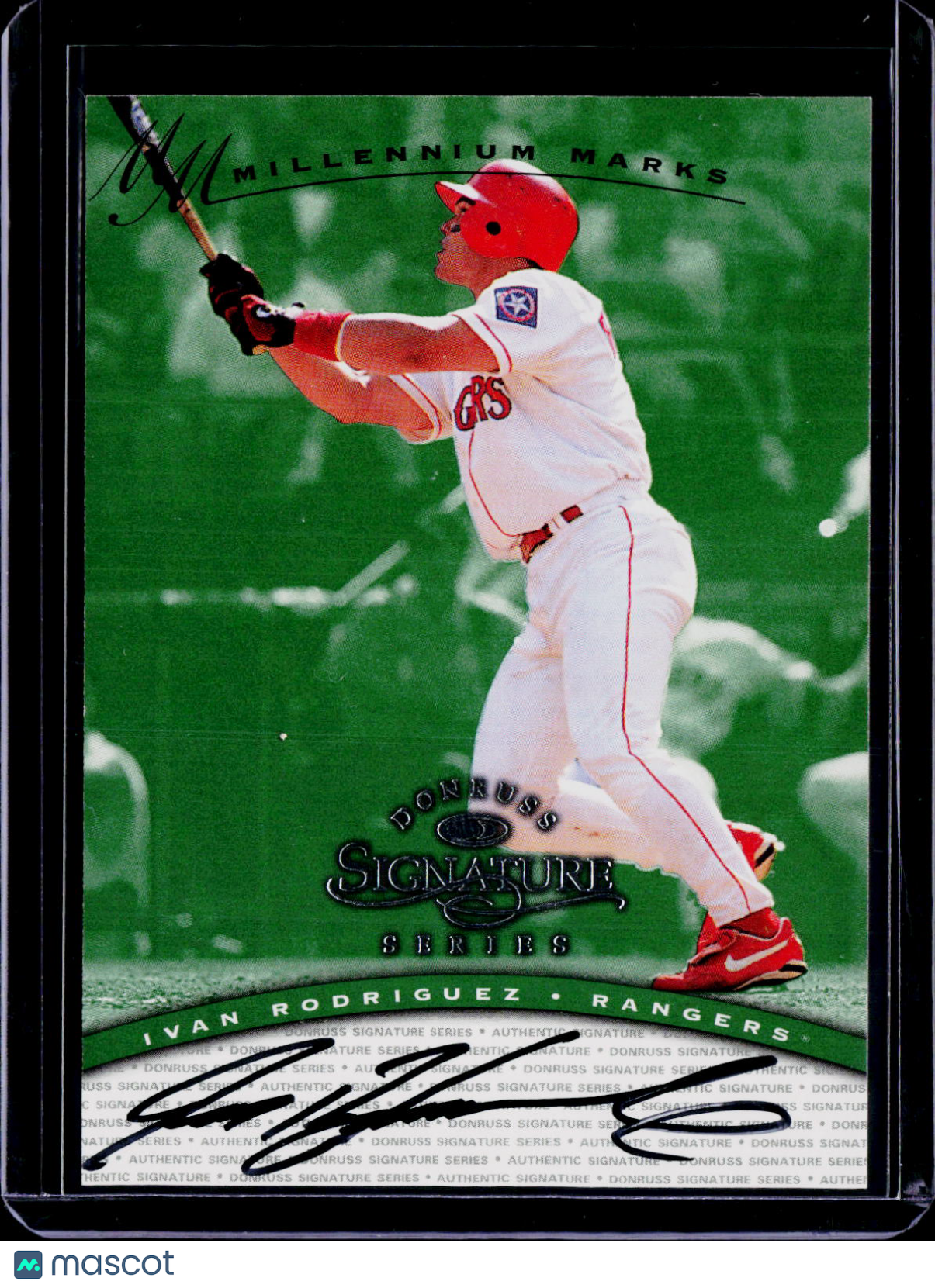 1997 Donruss Ivan Rodriguez Signature Series Auto #0799