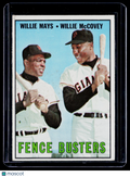 1967 Topps Fence Busters Willie Mays Willie McCovey 423 Poor Condition