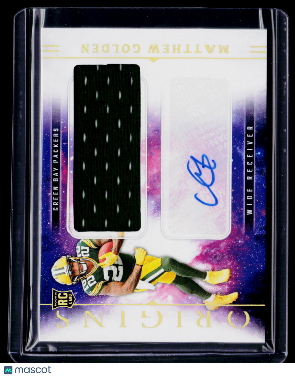 2025 Origins Matthew Golden Rookie Patch Auto RPA RC