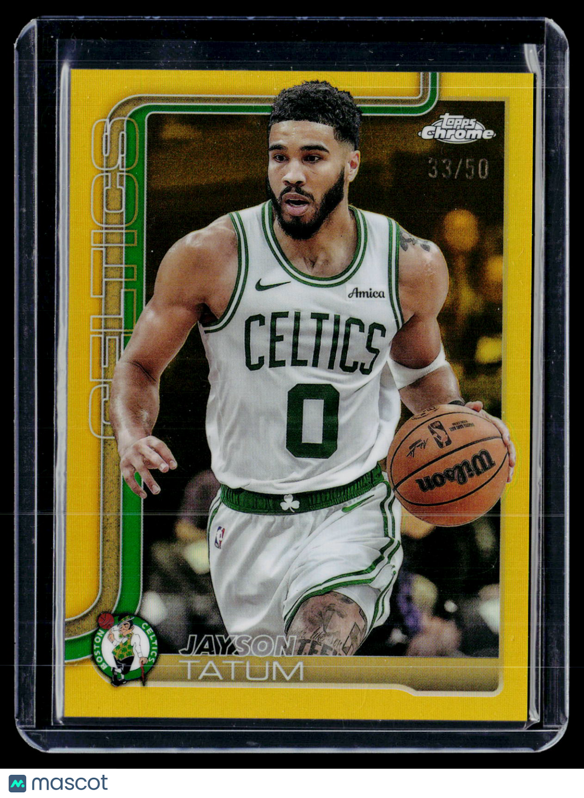 2025 Topps Chrome Jayson Tatum True Gold Refractor 33/50