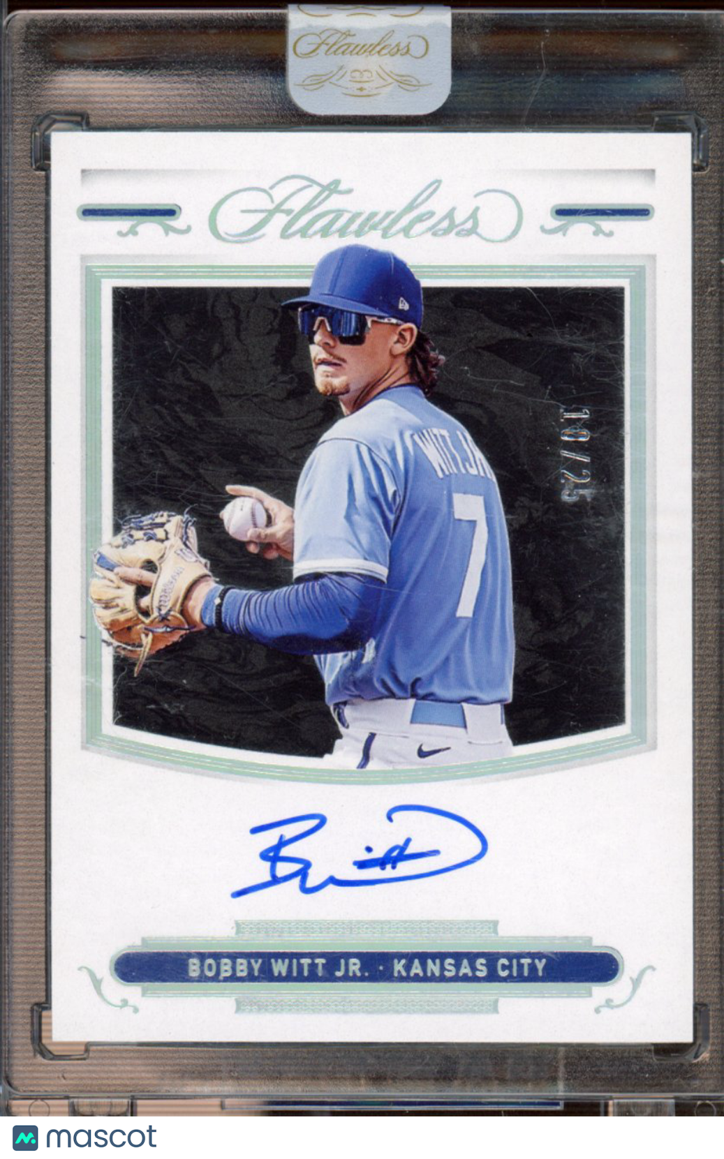 2022 Flawless Bobby Witt Jr. Shadow Signatures Auto 18/25