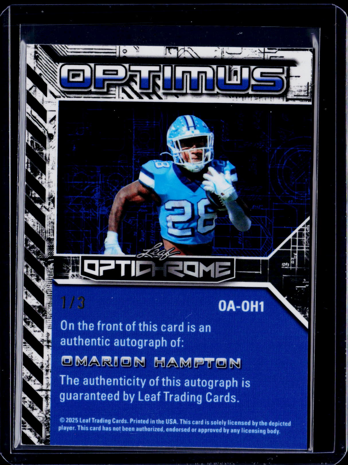 2025 Leaf Optichrome Omarion Hampton Optimus Auto 1/3