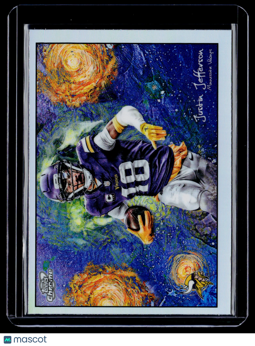 2025 Topps Chrome Cosmic Justin Jefferson Stars in the Night