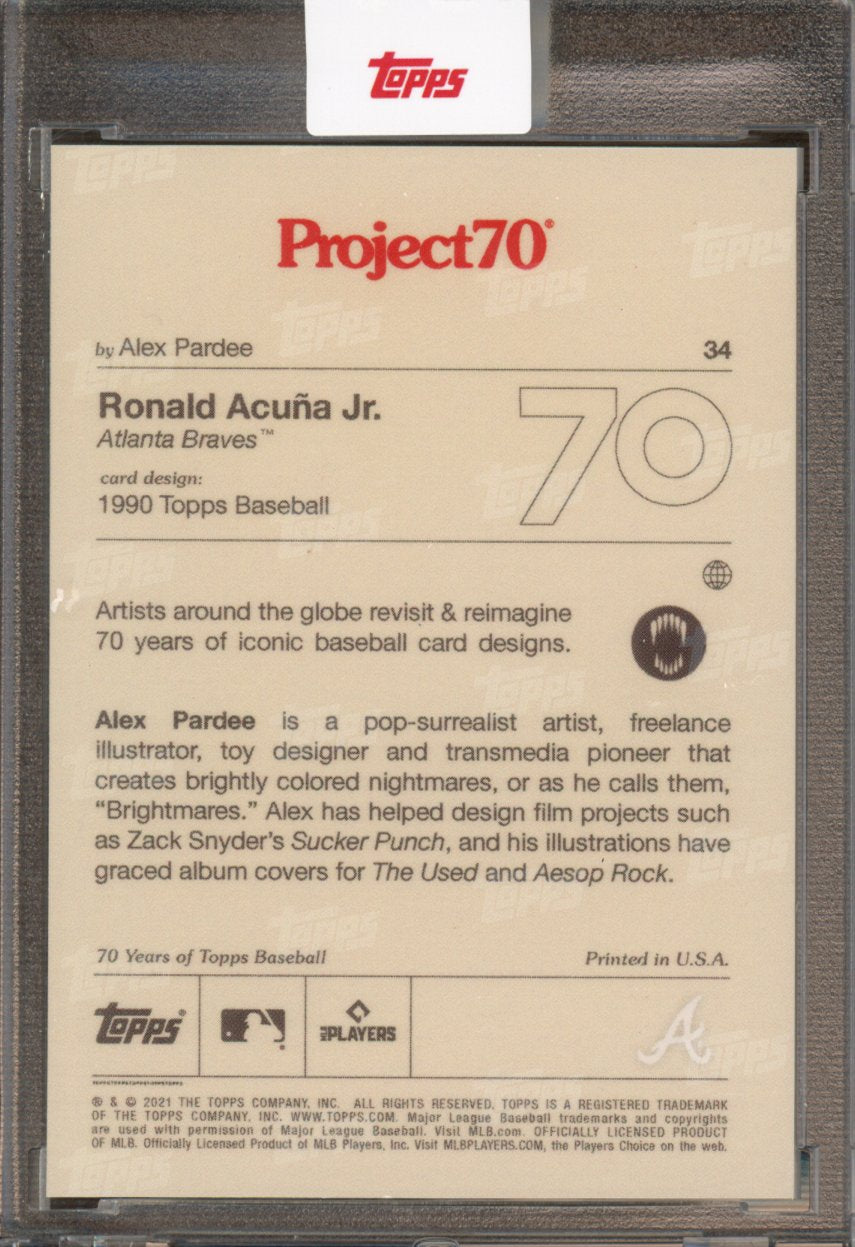 2021 Topps Project 70 Ronald Acuna Jr. Alex Pardee 34