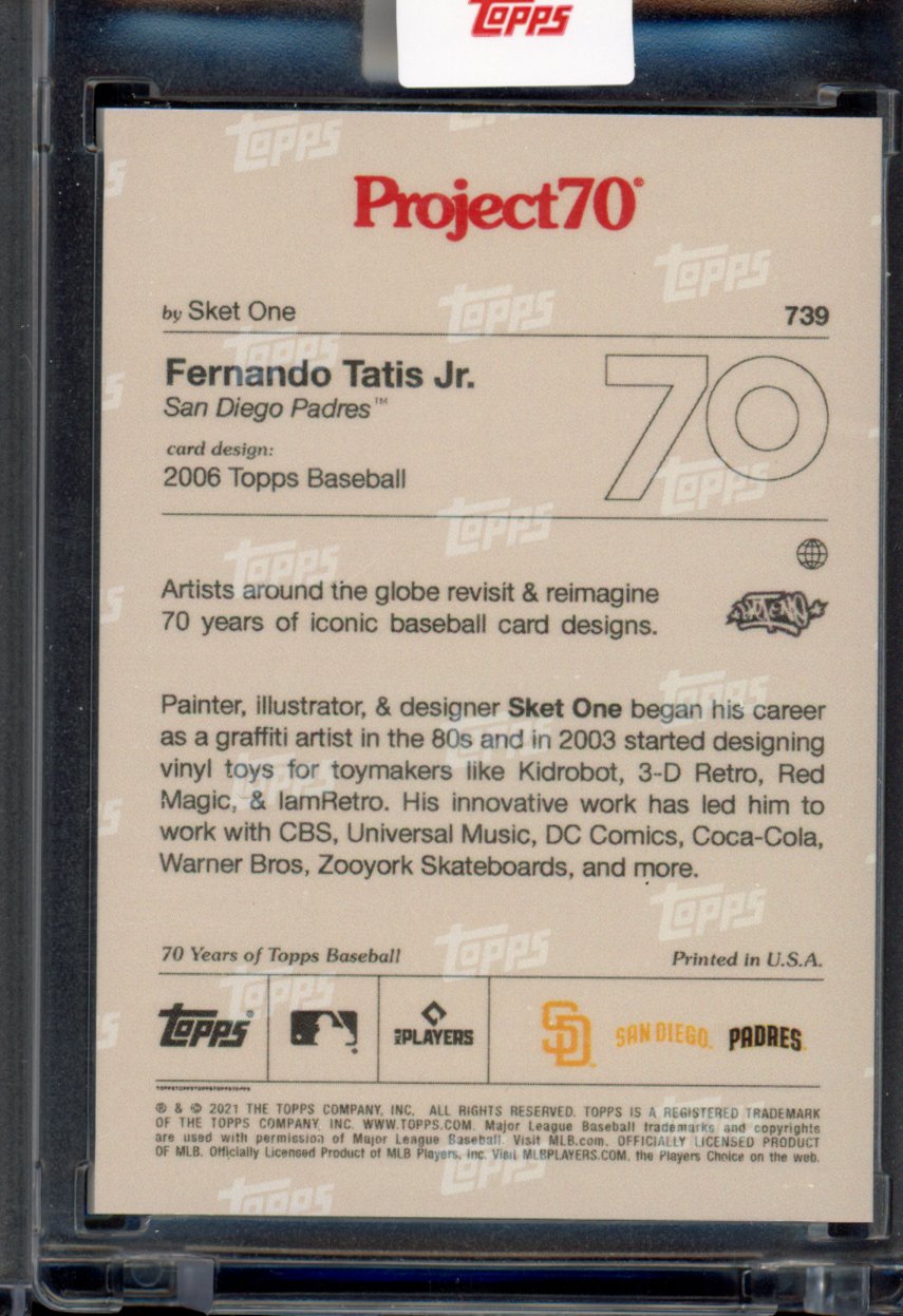 2021 Topps Project 70 Fernando Tatis Jr. Sket One 739