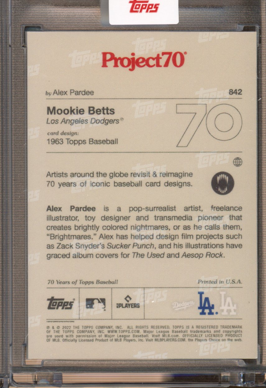 2021 Topps Project 70 Mookie Betts Alex Pardee 842