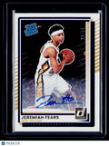 2025-26 Donruss Jeremiah Fears Rookie Auto 33/99 RC