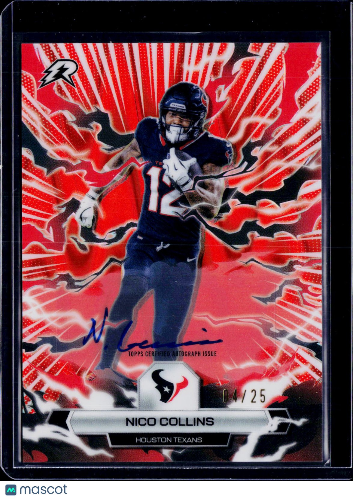 2025 Topps Resurgence Nico Collins Orange Auto /25