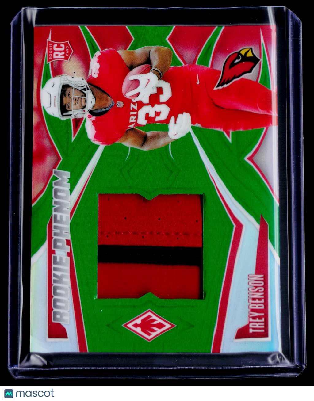 2024 Phoenix Trey Benson Rookie Green Patch 3/25 RC