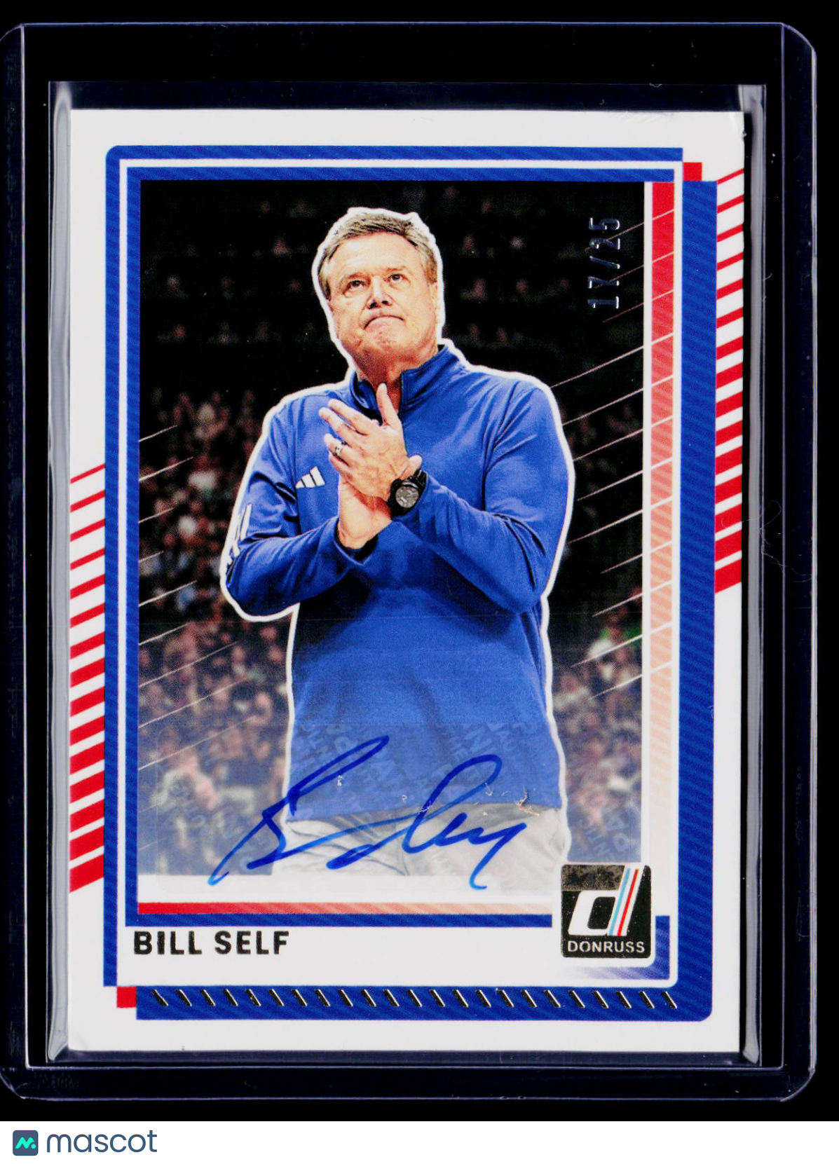 2025-26 Donruss Bill Self Auto Kansas 17/25