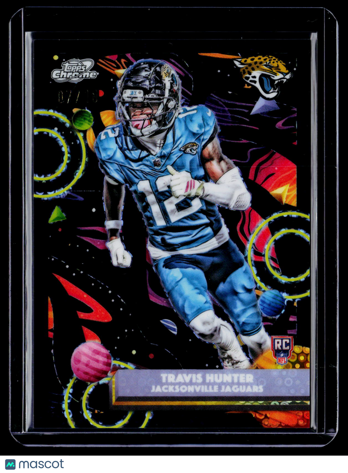 2025 Topps Chrome Cosmic Travis Hunter Rookie Black 7/10