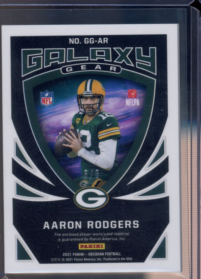 2021 Obsidian Aaron Rodgers Galaxy Gear Patch 5/5