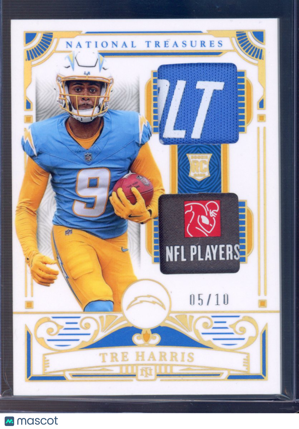 2025 National Treasures Tre Harris Dual Patch 05/10 RC