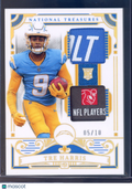 2025 National Treasures Tre Harris Dual Patch 05/10 RC