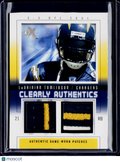 2004 Fleer E-X LaDainian Tomlinson Clearly Authentics Patch