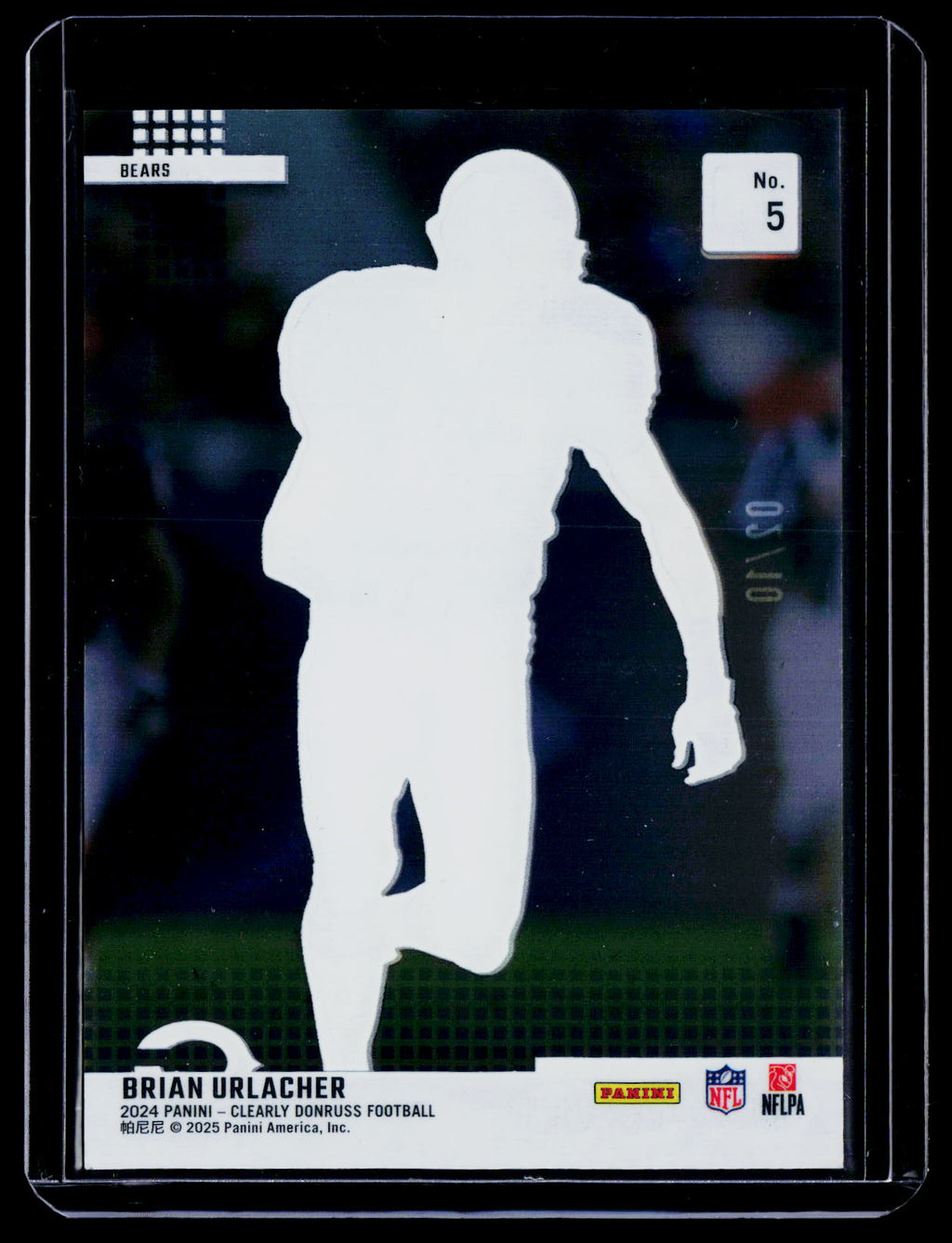 2024 Clearly Donruss Brian Urlacher Gold 2/10
