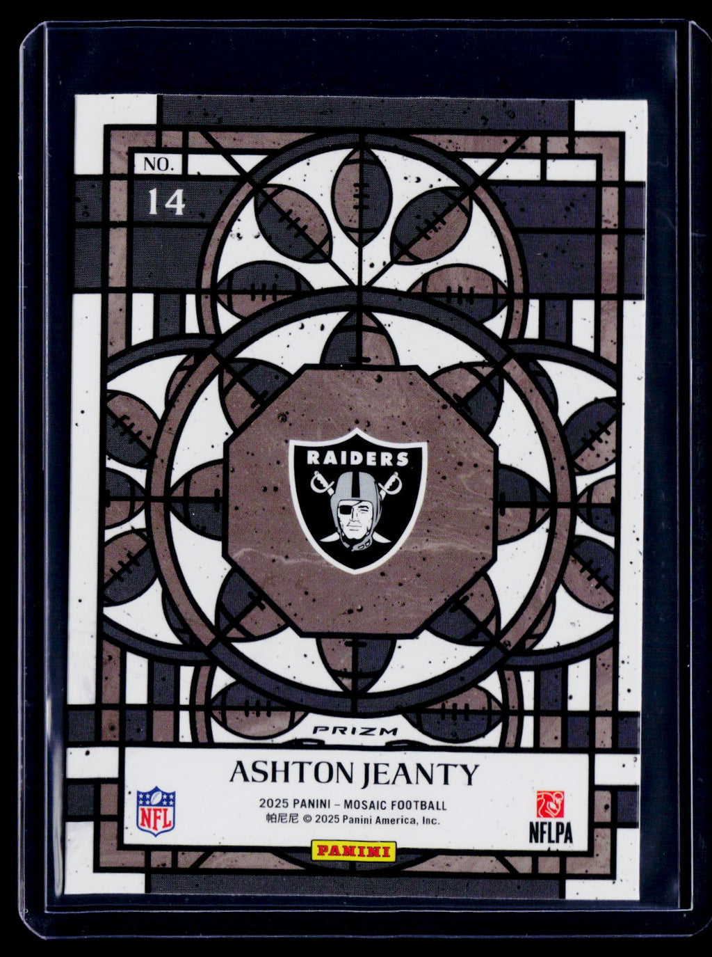 2025 Mosaic Ashton Jeanty Rookie Stained Glass RC