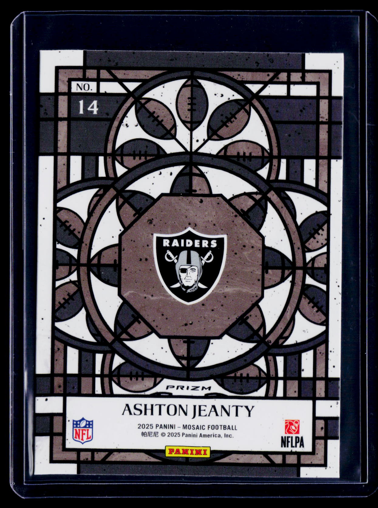 2025 Mosaic Ashton Jeanty Rookie Stained Glass RC