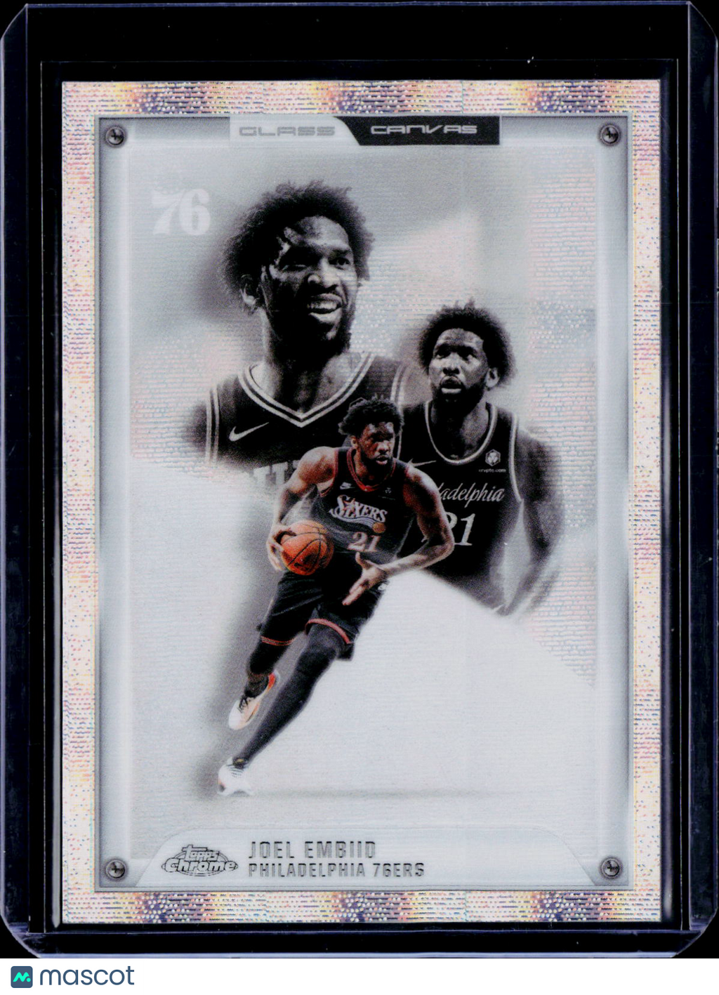 2025-26 Topps Chrome Update Joel Embiid Glass Canvas