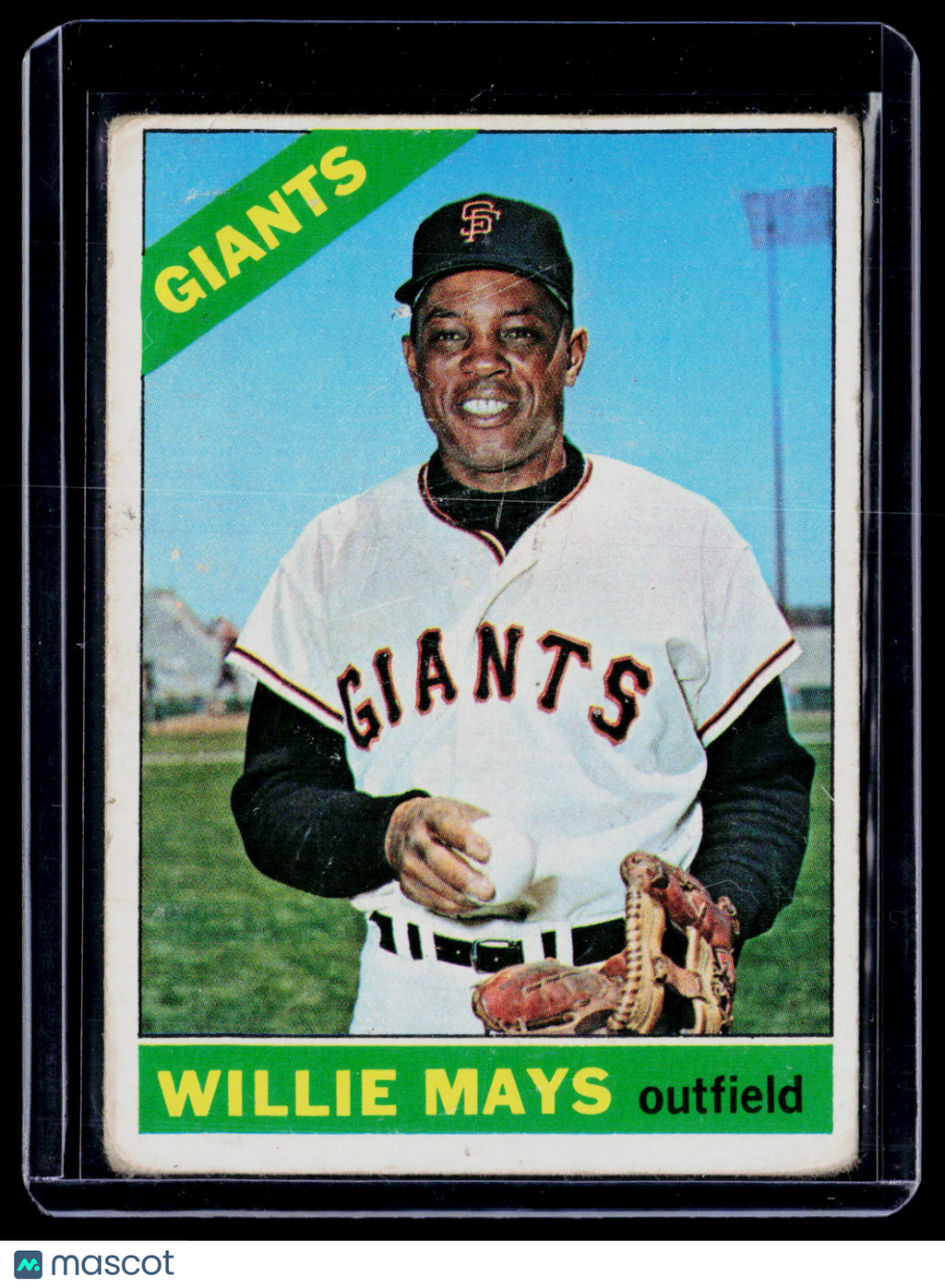 1966 Topps Willie Mays Poor Condition