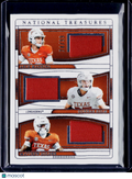 2025 Panini National Treausres Collegiate Arch Manning / Gunnar Helm / Matthew Golden Triple Patch 74/99