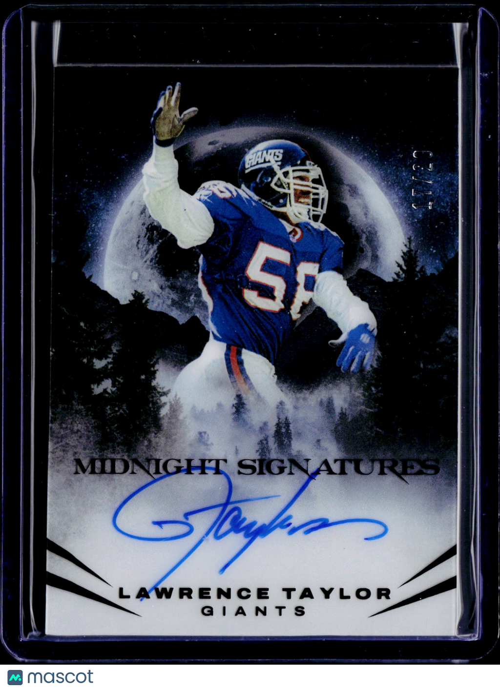 2023 Panini Black Lawrence Taylor Midnight Signatures /20