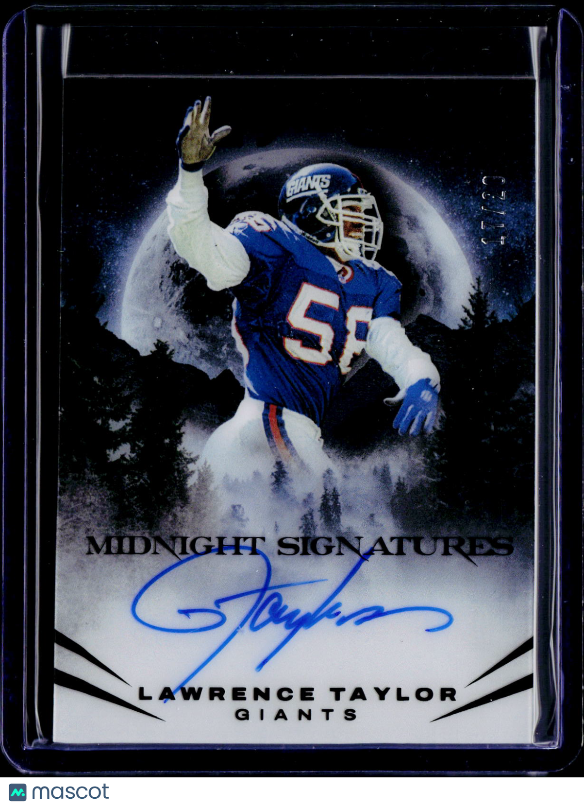 2023 Panini Black Lawrence Taylor Midnight Signatures /20