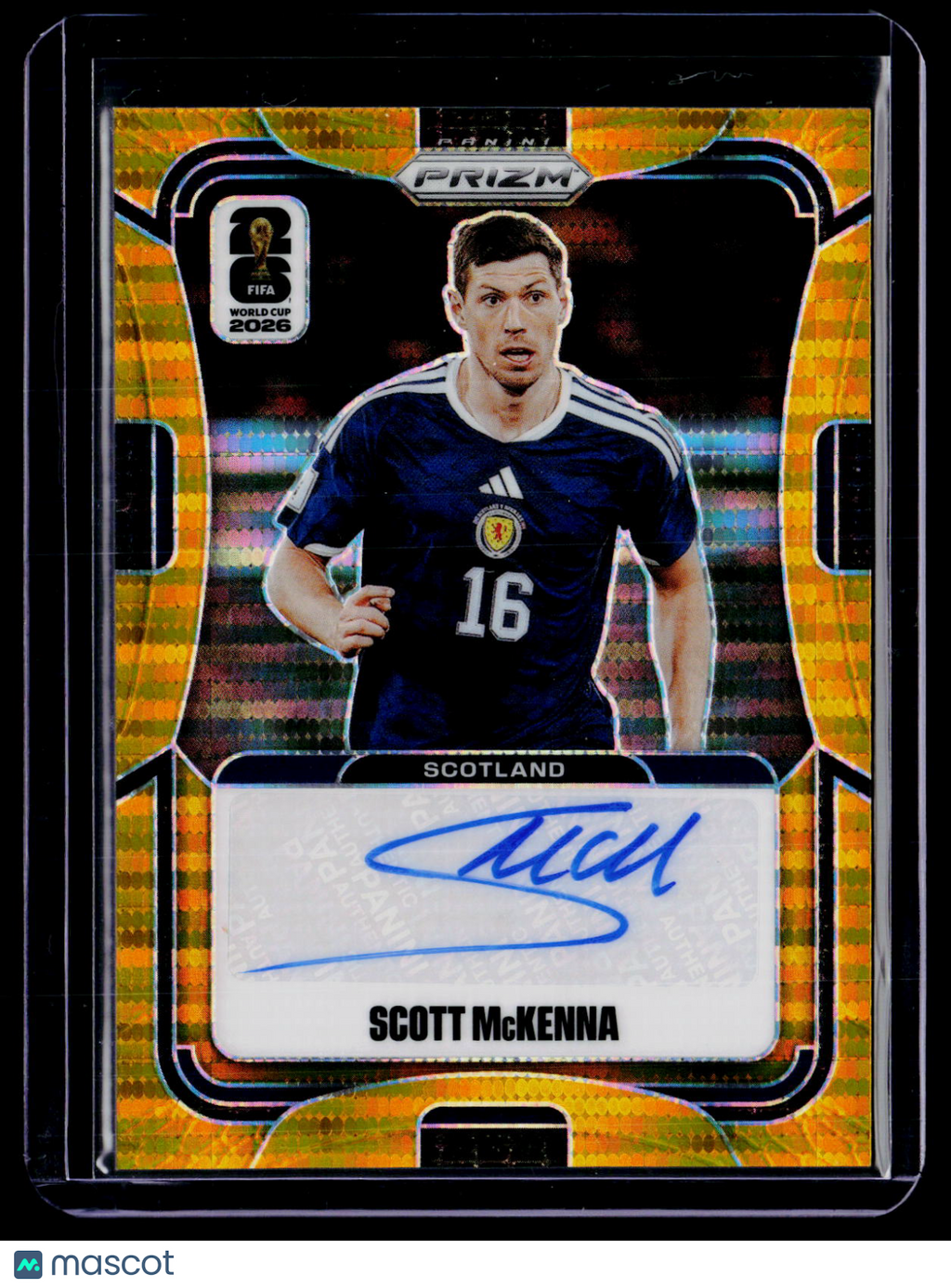 2026 Prizm World Cup Scott McKenna Gold Pulsar Auto 9/10