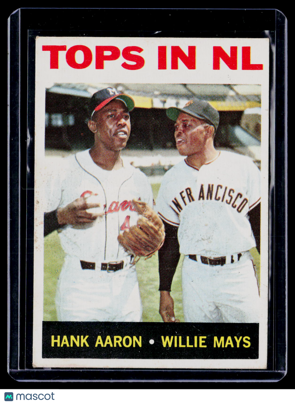 1964 Topps in NL Hank Aaron Willie Mays 423 Poor Condition A