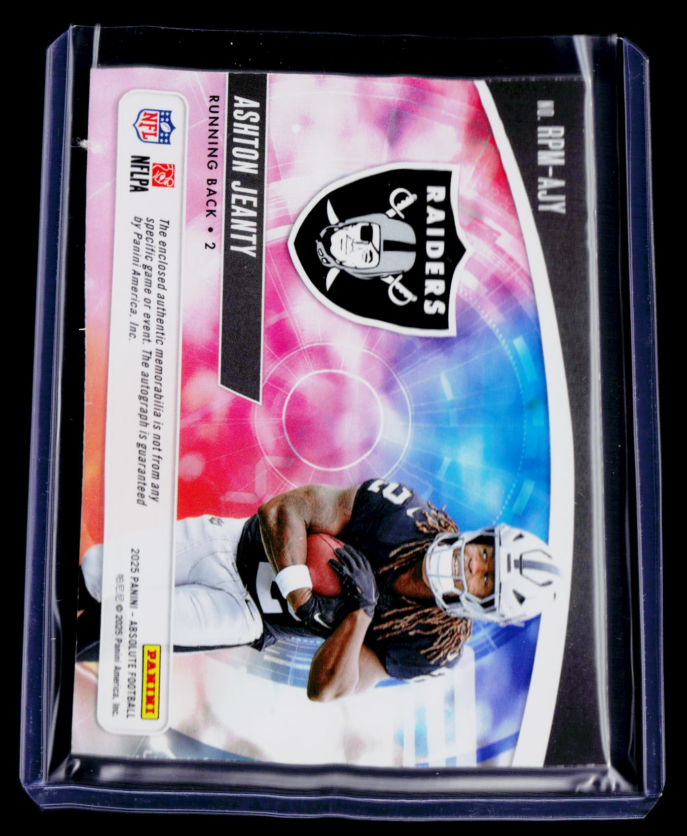 2025 Absolute Ashton Jeanty Rookie Patch Auto RPA 1/1 RC