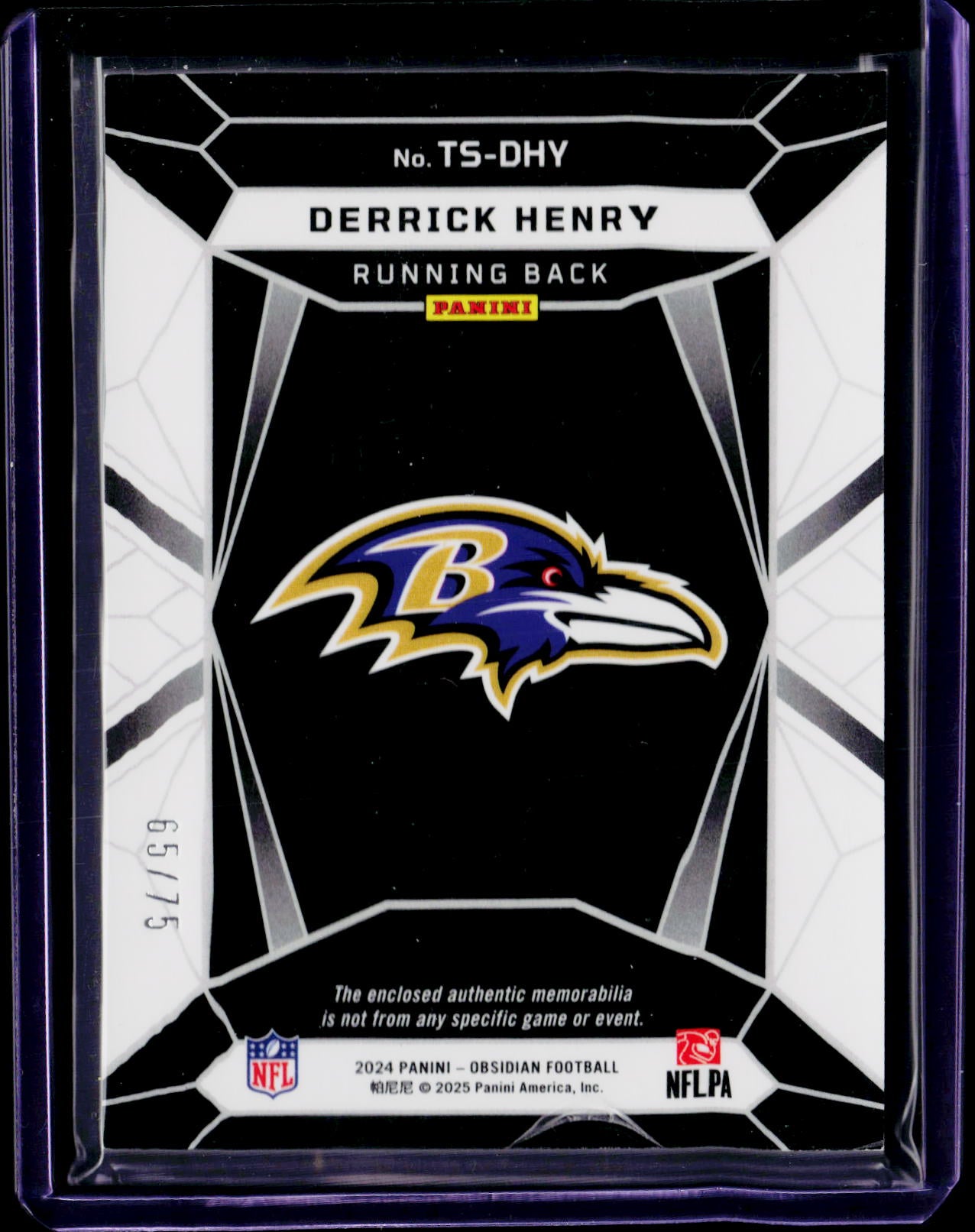2024 Obsidian Derrick Henry Trifecta Patch Red Flood 65/75