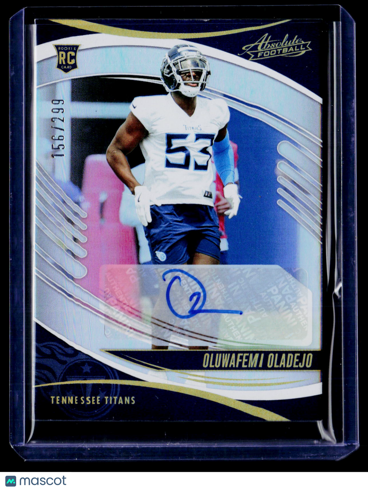 2025 Absolute Oluwafemi Oladejo Rookie Auto 156/299 RC